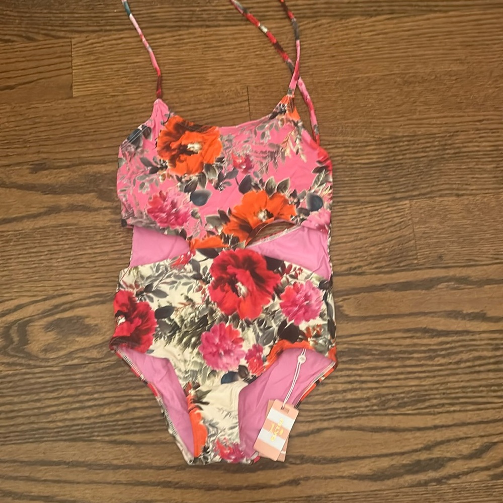 NEW W TAGS PilyQ Girls swimsuit size 10
